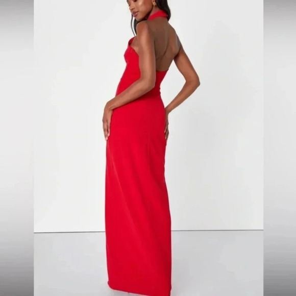 Lulus Halter Cocktail Maxi Dress - Picture 2 of 8